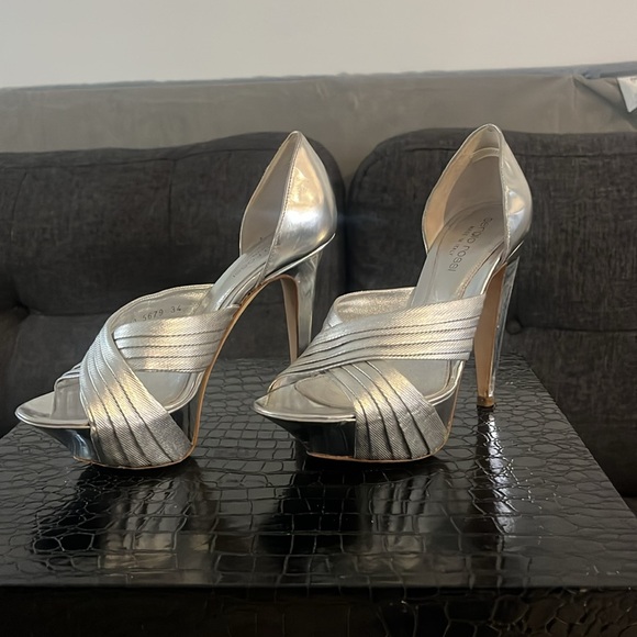Sergio Rossi silver heels - Picture 2 of 5
